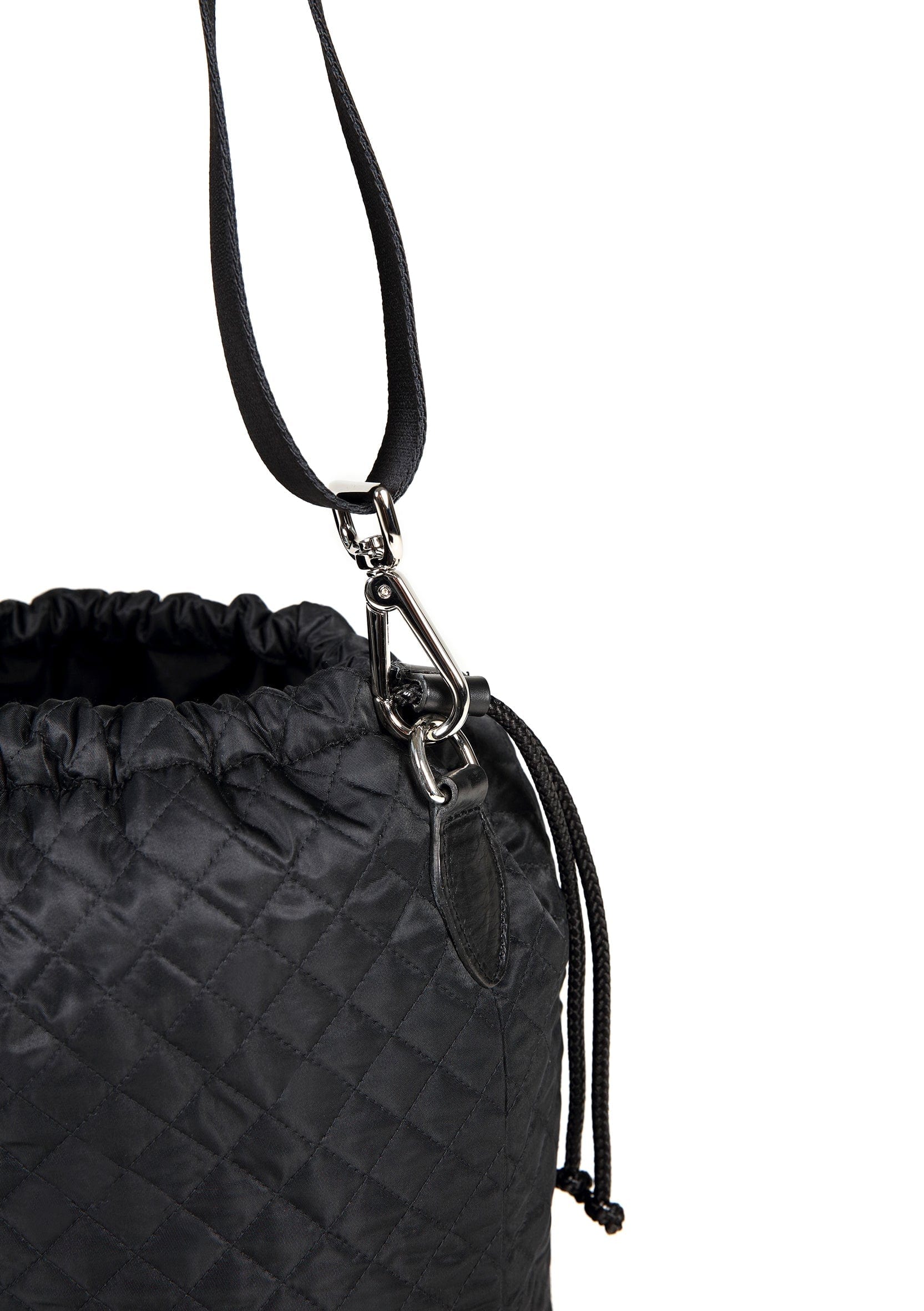 Eco-Friendly Vegan Crossbody Bag - Upcycled Italian Nylon, Black | Perfect for Everyday Use, Travel & Sustainable Fashion