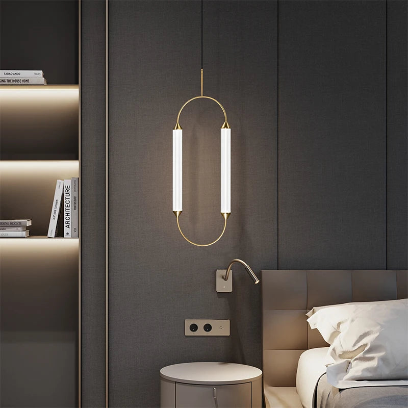 Minimalist Modern Rodio Pendant Light - Sleek Scandinavian Style Hanging Lamp for Kitchen Island, Dining Room & Bedroom Lighting