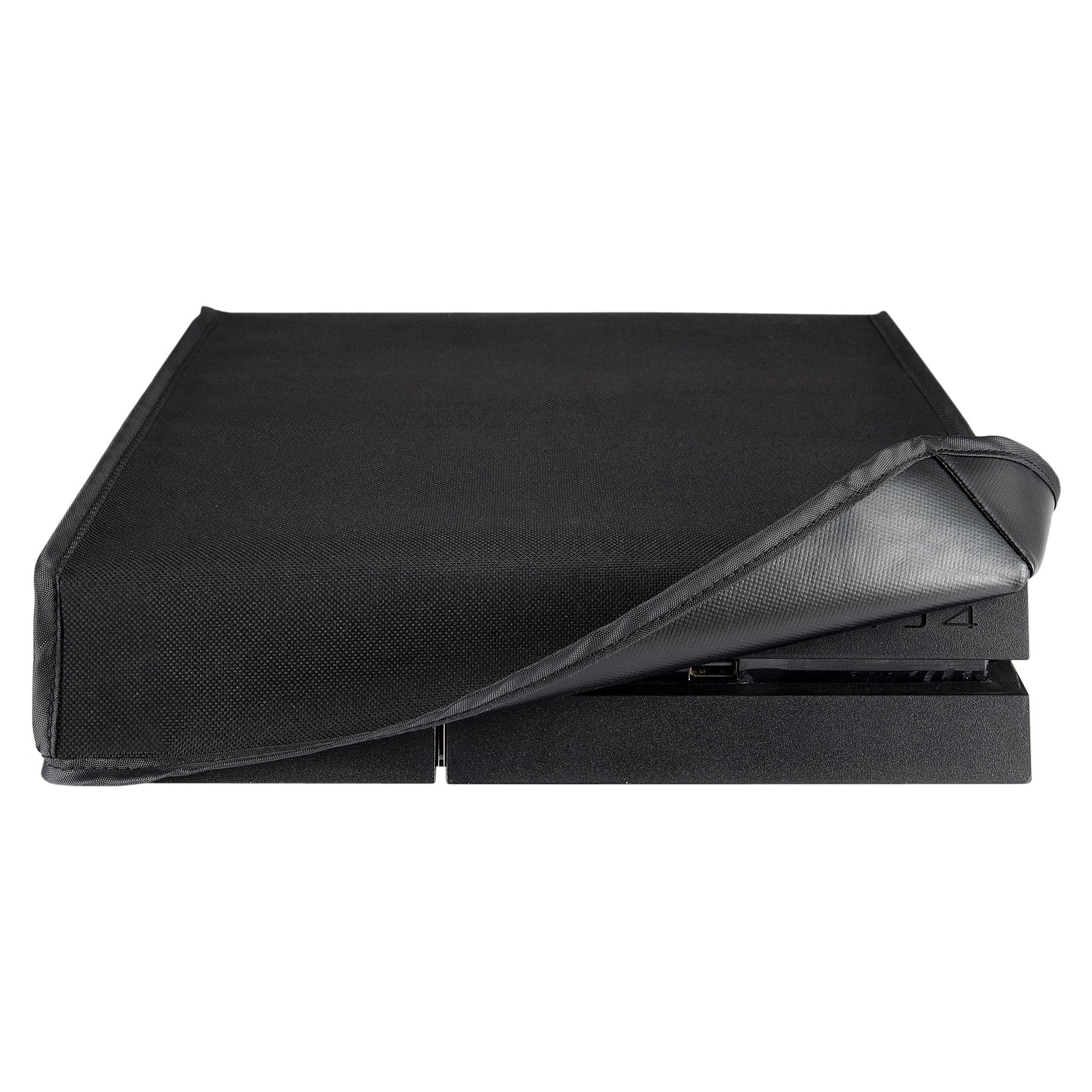 eXtremeRate Premium Nylon Dust Guard Cover for PS4 Console - Soft Lined Protective Sleeve with Precision Cut Cable Ports | Dustproof & Scratch Resistant | Perfect for Gaming Setup & Console Storage