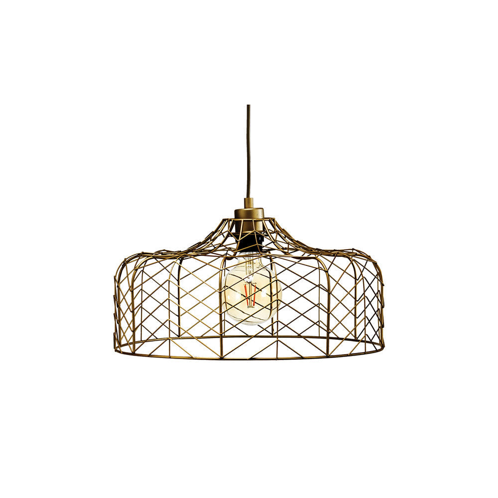Bern 1Lt Pendant Light Fixture in Matt Black or Matt Gold - Modern Ceiling Lighting for Living Room, Bedroom & Dining Room