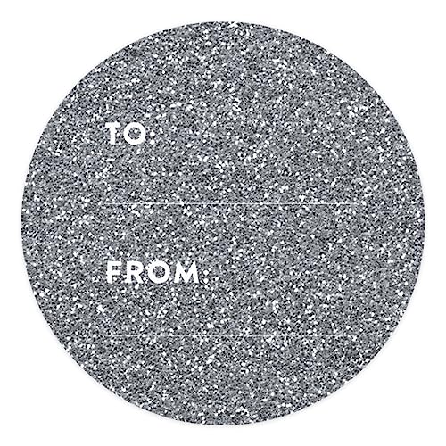 Silver Glitter Printed Modern