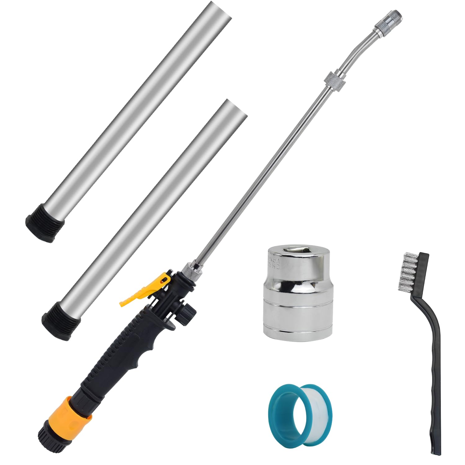 6 Pack RV Water Heater Anode Rod Kit with Flush Wand & Hex Wrench - 2Pcs 9.25