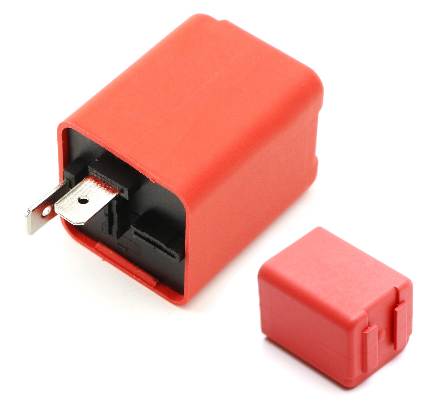 12V 2 Pin FLL007 FL2 Electronic Flasher Relay for LED Turn Signal Hyper Flash Fix - Compatible with Motorcycles, Cars, Trucks & Trailers - Easy Installation & Improved Safety