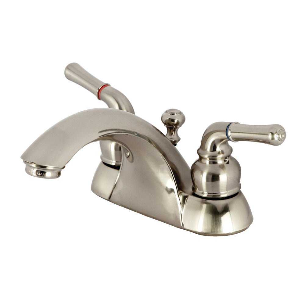 Kingston Brass KB2622B Naples 4-Inch Centerset Bathroom Faucet - Chrome Finish, Single Handle, Ideal for Small Bathroom Sinks & Vanities
