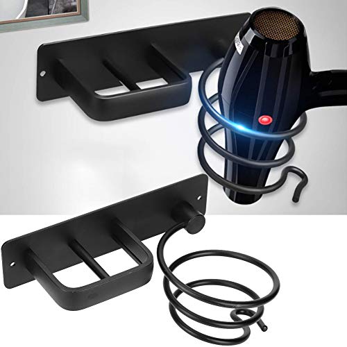 Wall Mounted Hair Dryer Holder Stand - Durable Bathroom Organizer for Salon, Hotel & Home Use - Perfect for Hair Styling, Storage & Space Saving