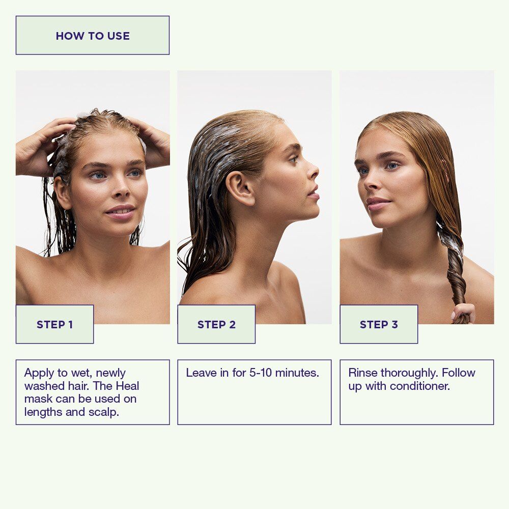 Head & Hair Healing Mask - Deep Conditioning Treatment for Dry & Damaged Hair - Perfect for Salon-Quality Hair Care at Home