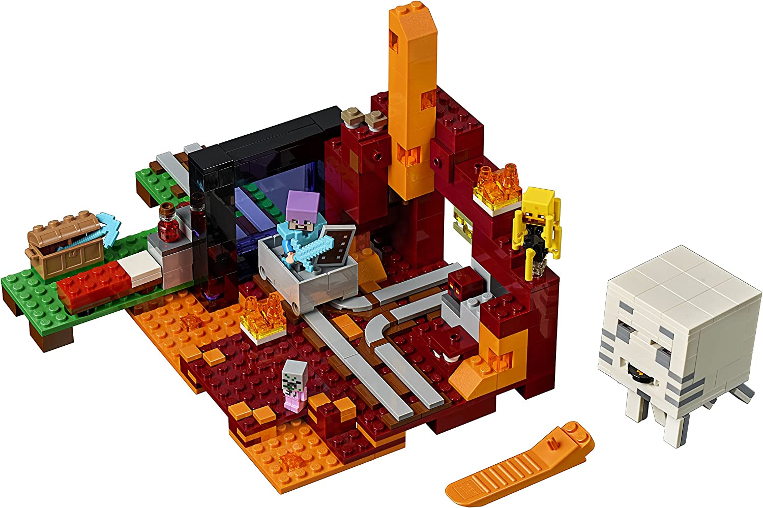 LEGO Minecraft The Nether Portal Building Set 21143 - Creative Construction Toy for Kids & Adults, Perfect for Minecraft Fans & Collectors - Build & Play with Iconic Nether Realm Scenes