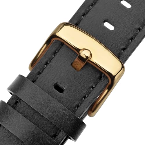 Black/Black Stitching/Gold Buckle