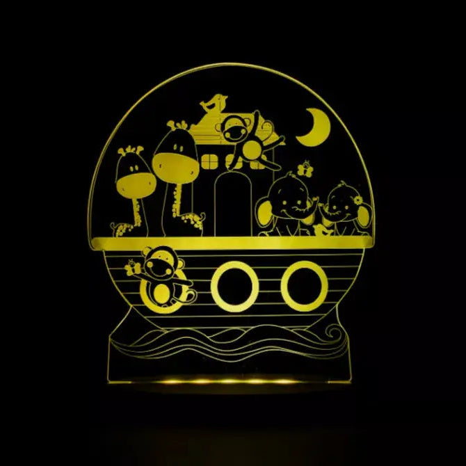 Duski Night Light - Noah's Ark Themed Nursery Nightlight for Kids | Soft Glow Baby Night Lamp for Bedroom, Nursery & Kids Room Decor | Perfect for Bedtime Stories & Nighttime Comfort