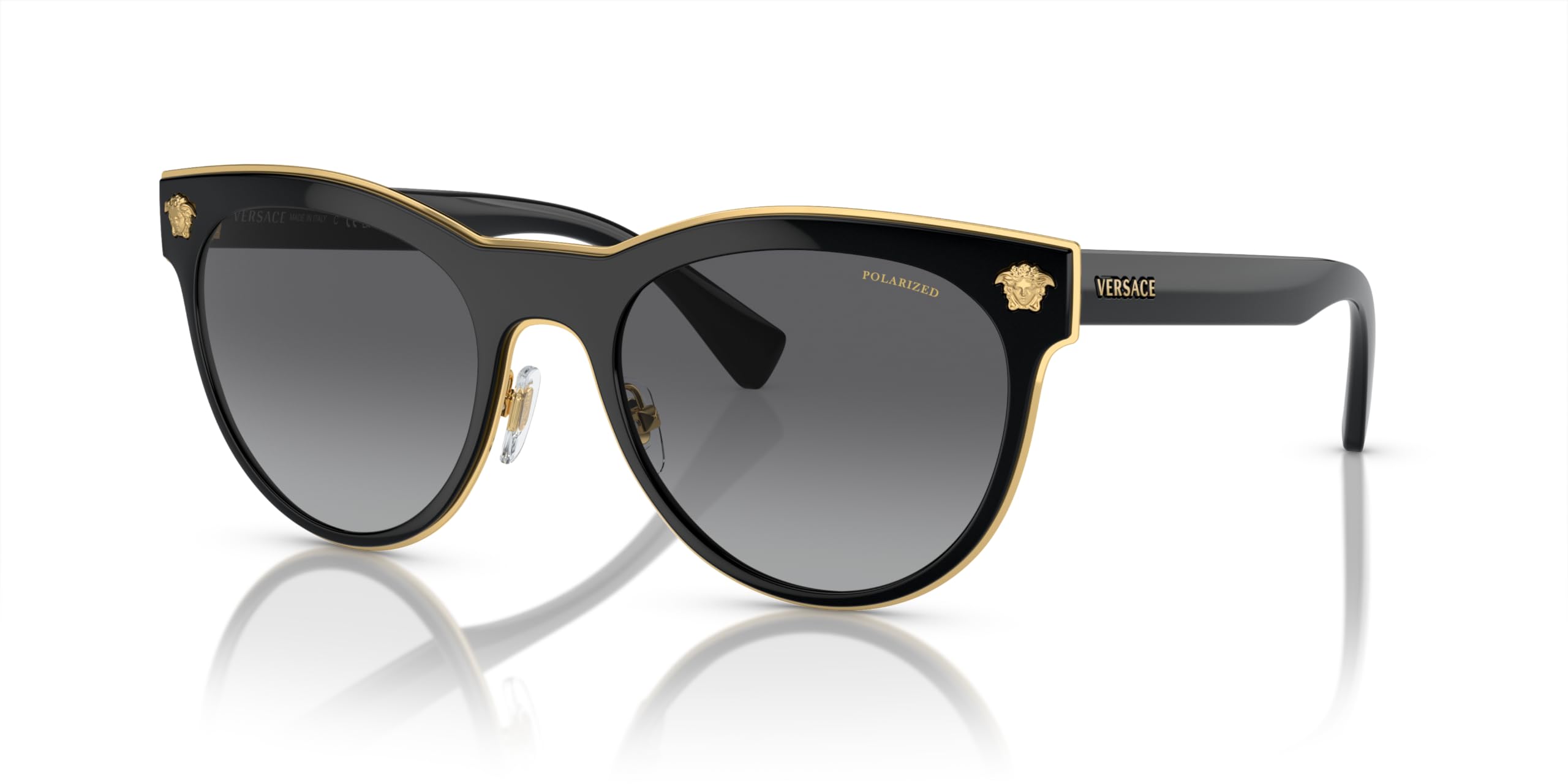 Versace Women's Sunglasses - Metal Frame Designer Shades for Fashion & UV Protection - Perfect for Outdoor, Beach, and Driving