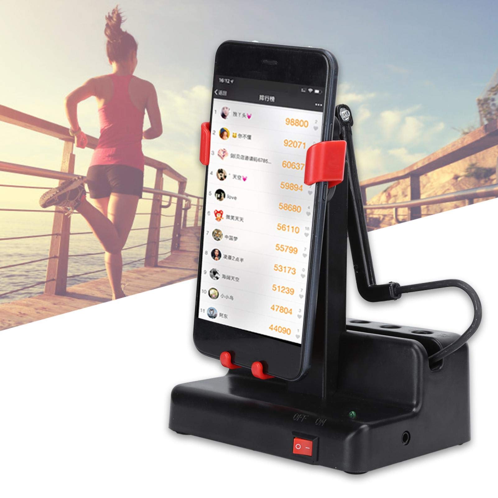 Pinsofy Automatic USB Charging Phone Shaker - Portable Smartphone Vibration Device for Home, Car & Office Use (Ideal for Notifications, Fitness Tracking & Silent Alerts)