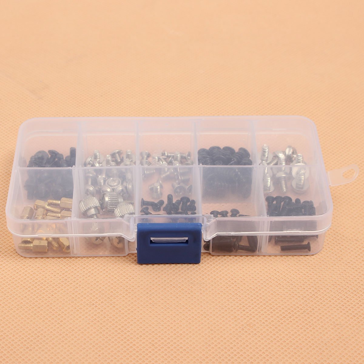 FEVERWORK 165pcs Computer Screw Assortment Kit - Motherboard, PC Case, CD-ROM, Hard Drive & Laptop Screws | Perfect for PC Building, Repair & Maintenance