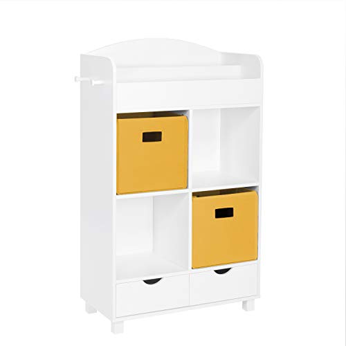 White With 2 Golden Yellow Bins