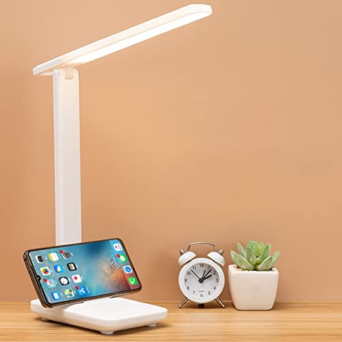 AVEO LED Table Lamp - Touch Dimmable, USB Rechargeable Desk Lamp with Foldable Design, Eye Protection for Kids Bedroom, Study & Reading | Perfect Night Light for Bedside, Office & Dorm Room (Battery Included)