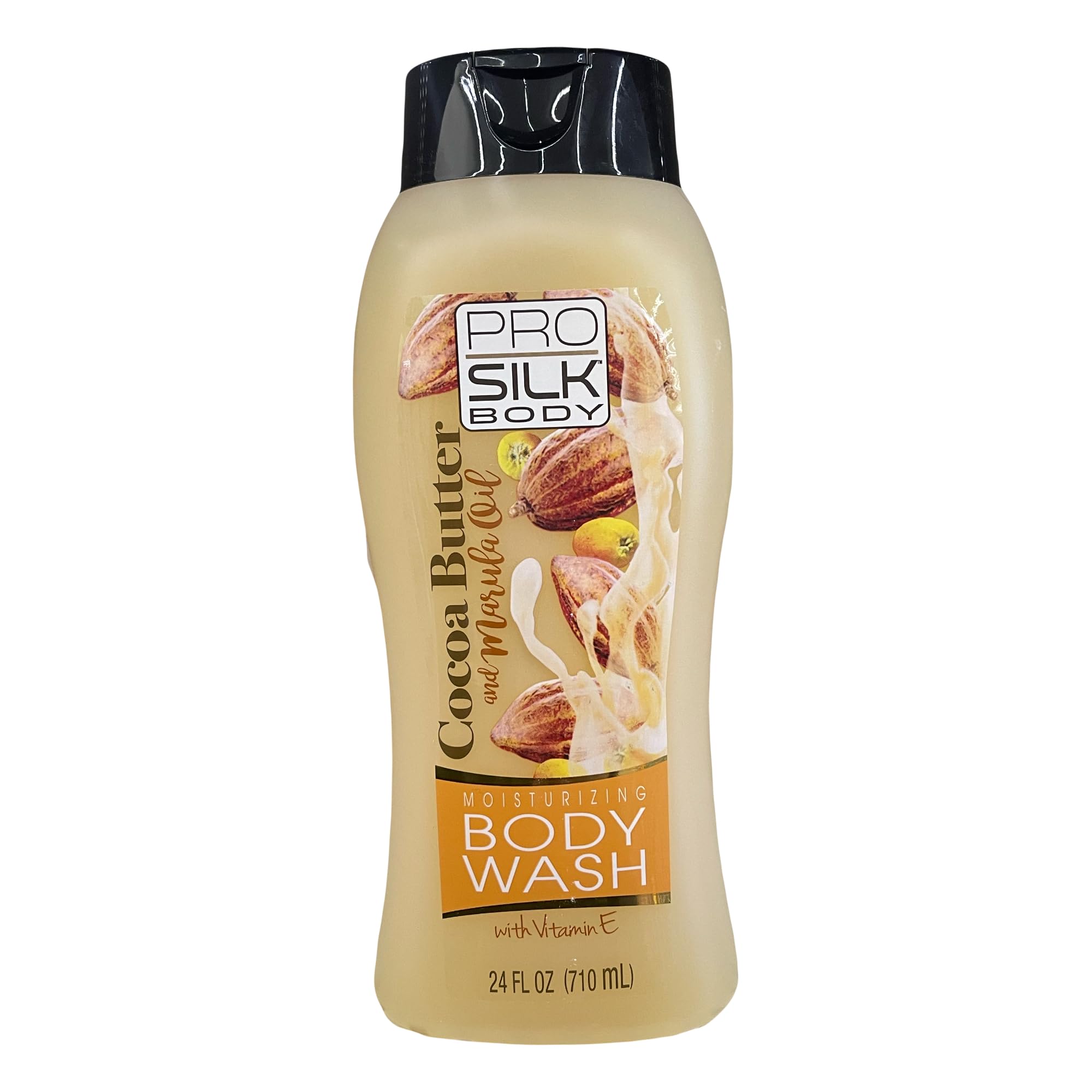 3-Pack Cocoa Butter & Vitamin E Moisturizing Body Wash - 24 Fl Oz for Dry Skin, Hydration & Daily Shower Care