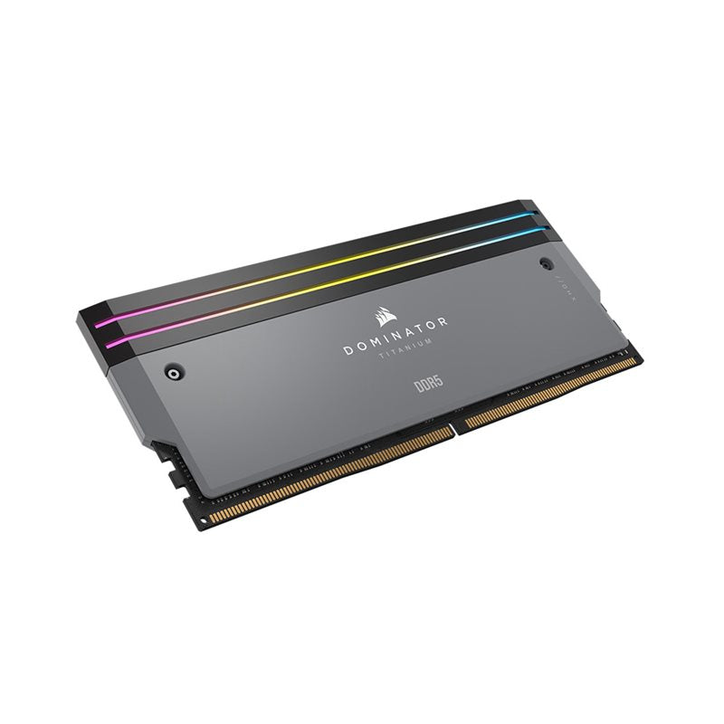 Corsair Dominator Titanium 64GB (2x32GB) DDR5 6000MHz CL30 RAM - AMD EXPO & Intel XMP Certified Gaming Memory Kit (CMP64GX5M2B6000Z30) - Premium Grey for High-Performance PC Builds & Gaming Rigs