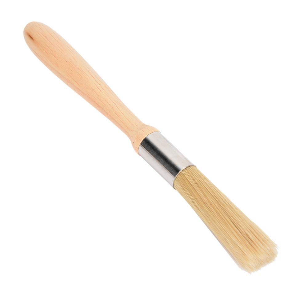 Premium Espresso Machine Cleaning Brush with Heavy Wood Handle - Barista-Grade Coffee Accessories for Bean Grinder, Portafilter & Kitchen Use - Perfect for Home Baristas & Coffee Shops