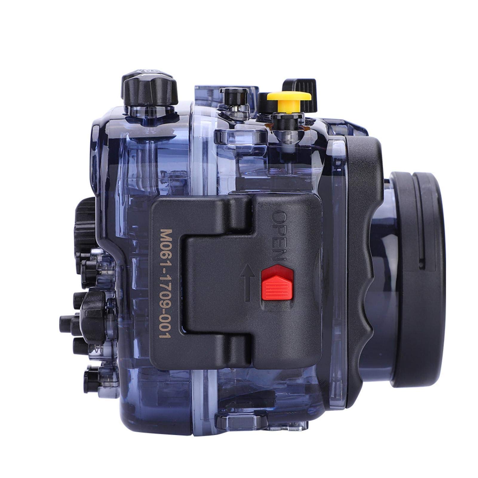 **60m/195ft Waterproof Underwater Camera Housing Case for Sony A6000/A6300/A6500 – Diving, Snorkeling & Action Sports Protection with Cold Shoe Mount**