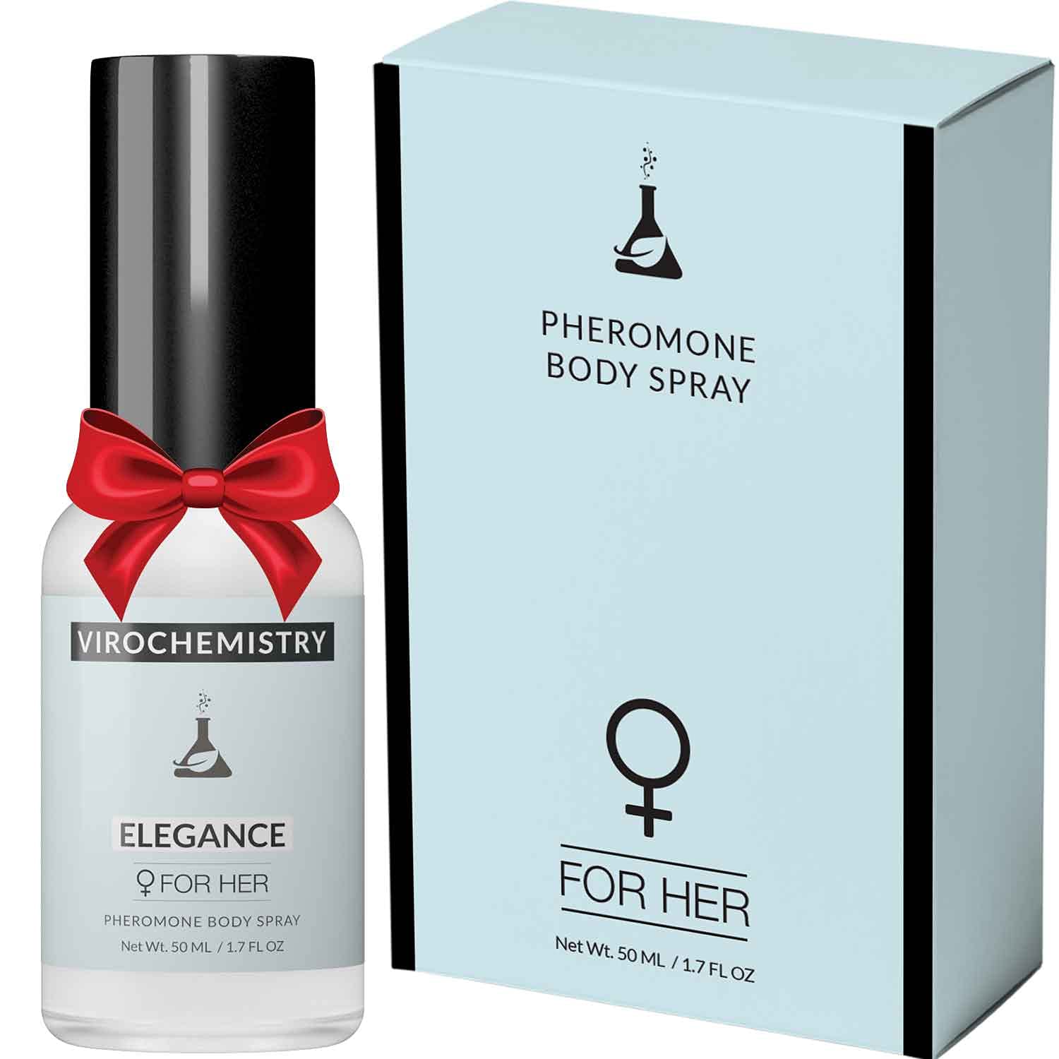 Elegance Pheromone Body Spray for Women - Ultra Strength Organic Human Pheromones Fragrance (50mL) | Attract Men Naturally | Date Night, Social Events & Confidence Boost