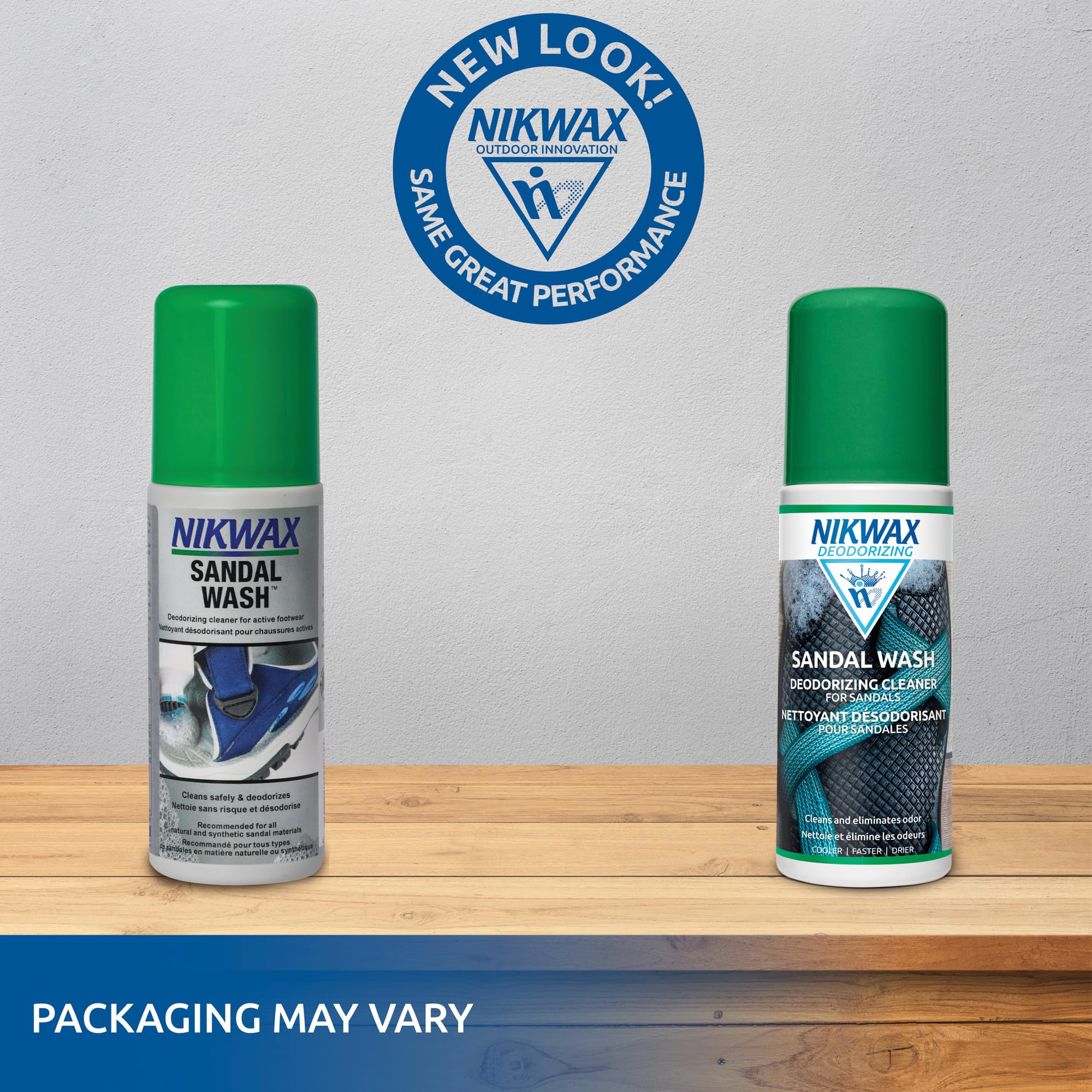 Nikwax Sandal Wash - Gentle Cleaner & Deodorizer for Sandals, Climbing Shoes, Sockless Footwear | Perfect for Outdoor Adventures, Gym Use & Travel