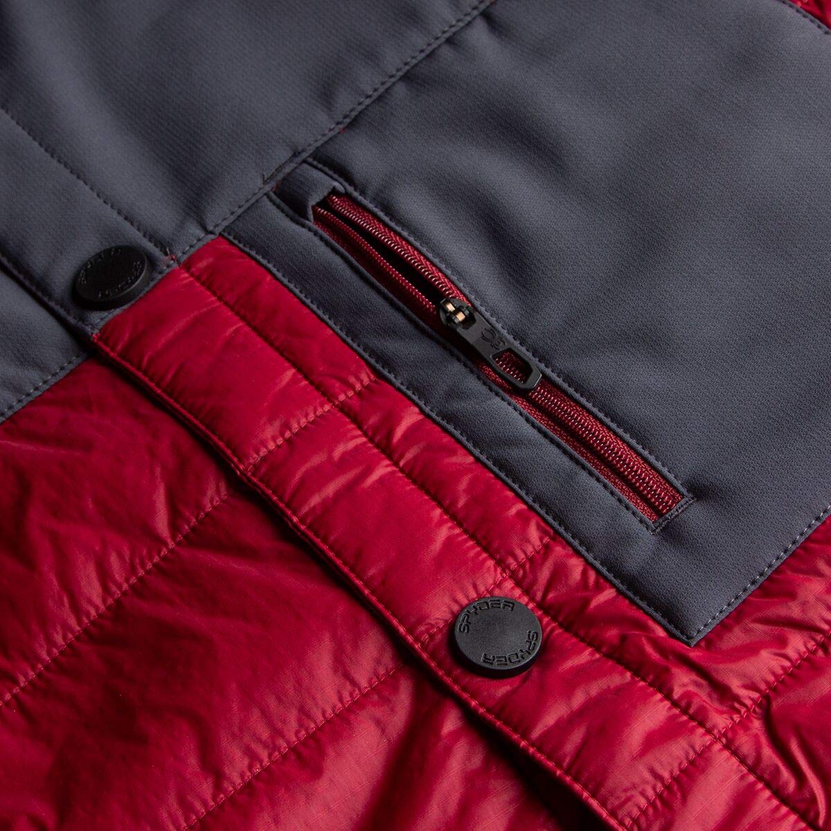Spyder Men's Hybrid Shirt Jacket - Lightweight Water-Resistant Outdoor Shirt Jacket for Hiking, Camping & Casual Wear