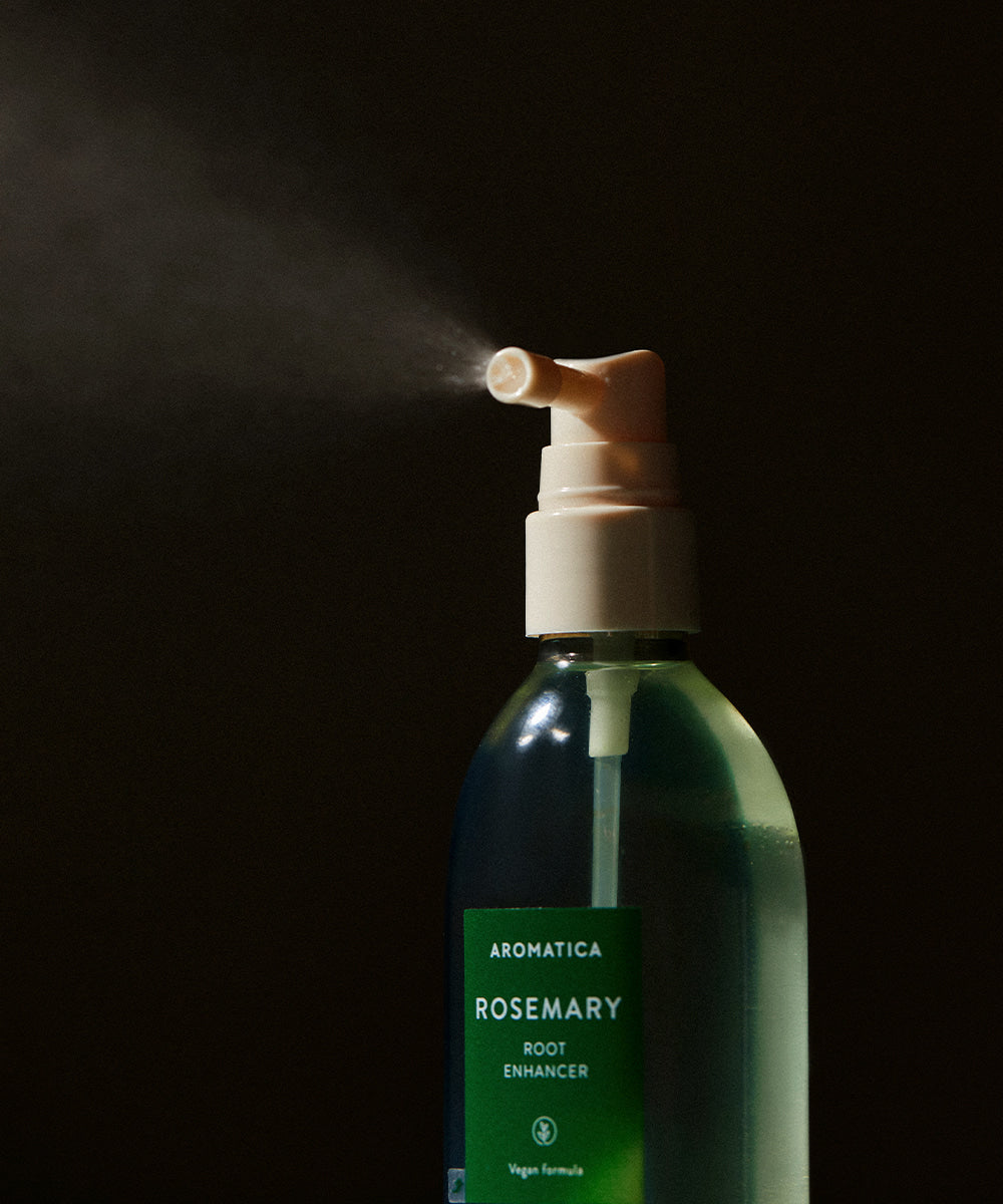 AROMATICA Rosemary Root Enhancer for Hair Growth - 100ml Natural Scalp Treatment for Thicker, Stronger Hair - Perfect for Daily Hair Care & Styling