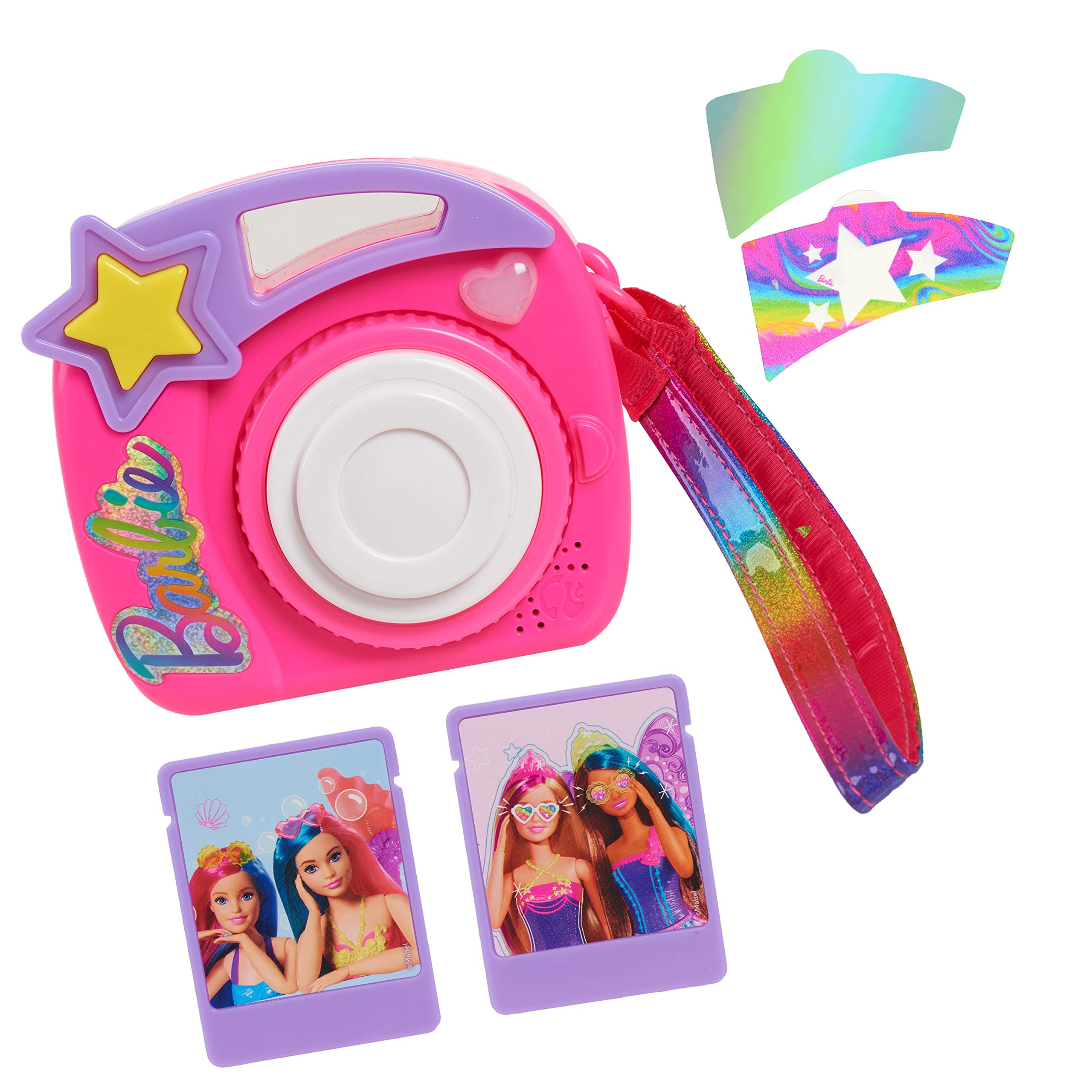 Just Play Barbie Pretend Play Camera & Smart Watch Toy Set with Lights & Sounds - Interactive Role Play Toys for Kids Ages 3+ | Perfect for Birthday Gifts & Imaginative Playtime