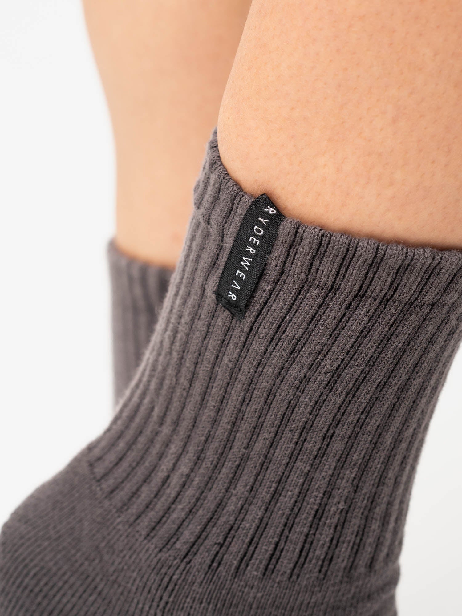 Premium Black Stonewash Crew Socks for Men & Women - Comfortable Cotton Casual Socks for Daily Wear, Sports, and Outdoor Activities