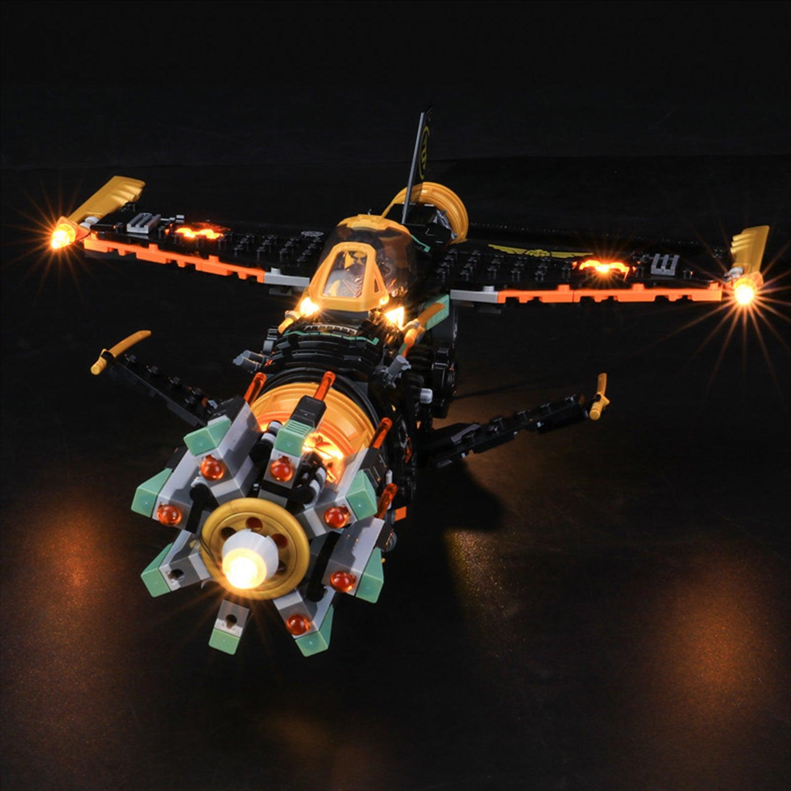 LEGO NINJAGO Boulder Blaster 71736 Light Kit - LED Lighting Set for Building Blocks - Perfect for Night Displays & Model Showcases