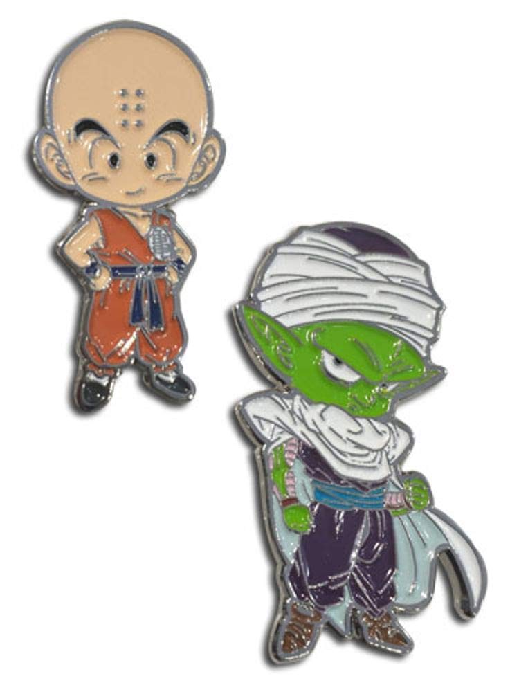 Dragon Ball Super Krillin & Piccolo Anime Enamel Pins - Collectible Badges for Backpacks, Jackets, Hats - Perfect Gift for Anime Fans