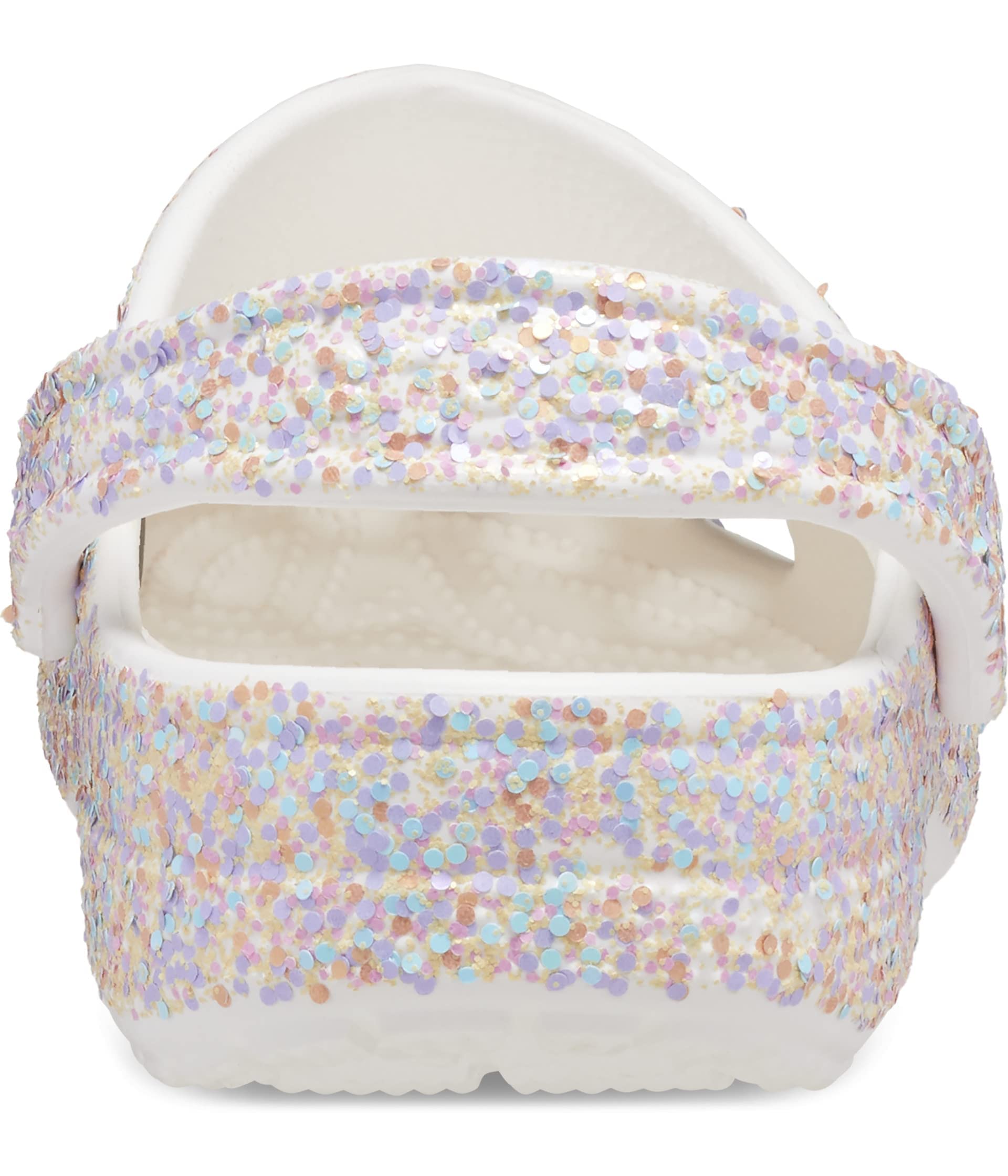 Crocs Unisex Adult Classic Glitter Clog | Comfortable Slip-On Shoes for Men & Women | Perfect for Casual Wear, Beach, Pool & Indoor Use