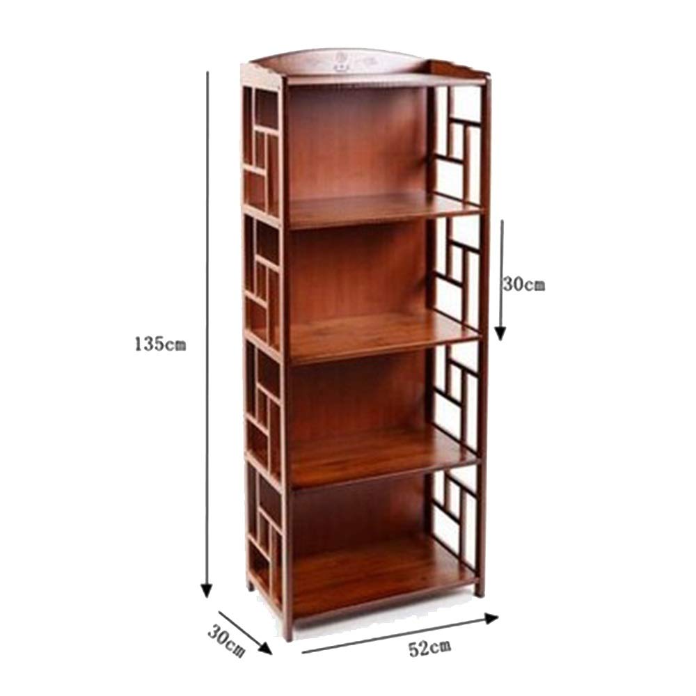 Adjustable 4-Tier Storage Shelves Unit - Heavy Duty Bookshelf, Organizer Rack for Home, Office, Garage & Plant Stand | Perfect for Storing Books, Decor, Toys & Gardening Supplies