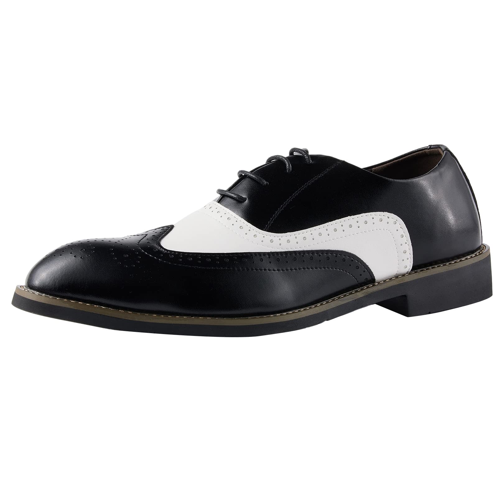 Men's Classic Oxford Brogue Dress Shoes - Lace-Up Formal Business & Wedding Shoes for Men | Perfect for Office, Ceremonies & Special Occasions