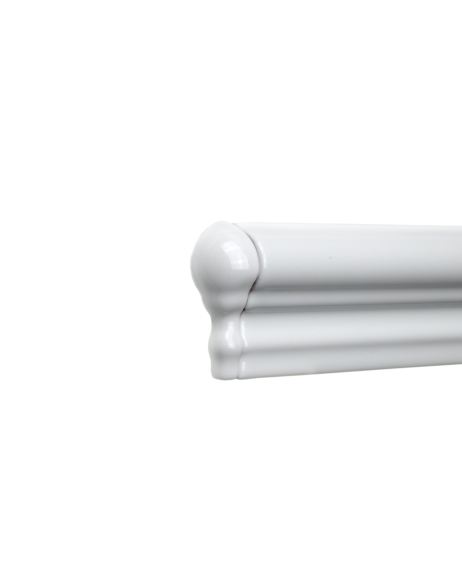 Kakel Victoria White Glossy Corner Piece for Skirting Board - Perfect for Home Renovation and Interior Decoration