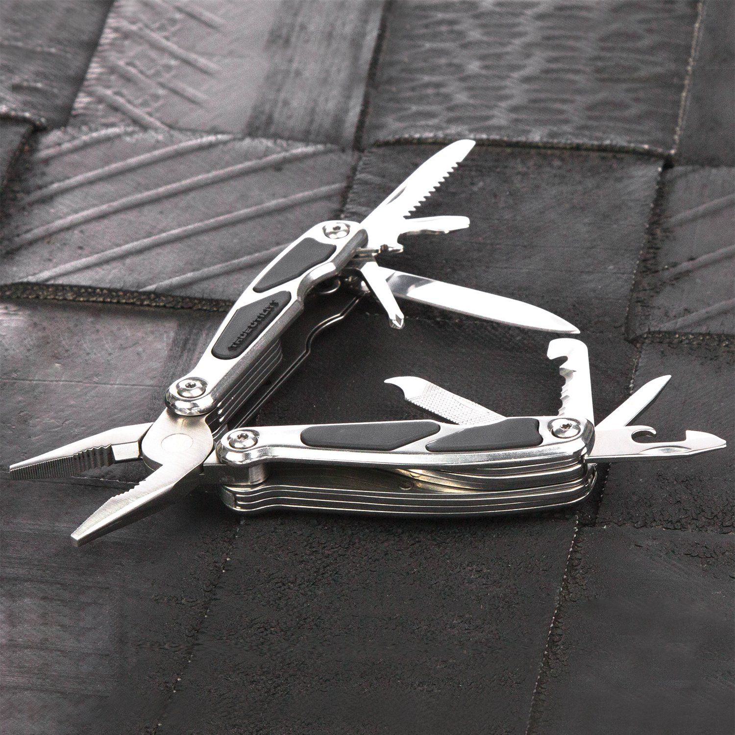 True Utility MultiMate Mini-Tool - 12-in-1 Compact Pocket Knife with Bottle Opener, Screwdriver & More | Perfect for Camping, Hiking, Survival Kits & Everyday Carry (EDC)