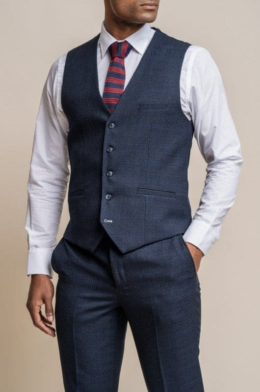 Cavani Caridi Men's Slim Fit Waistcoat Vest | Formal & Casual Waistcoat for Weddings, Office & Evening Events | Premium Slim Fit Vest for Men