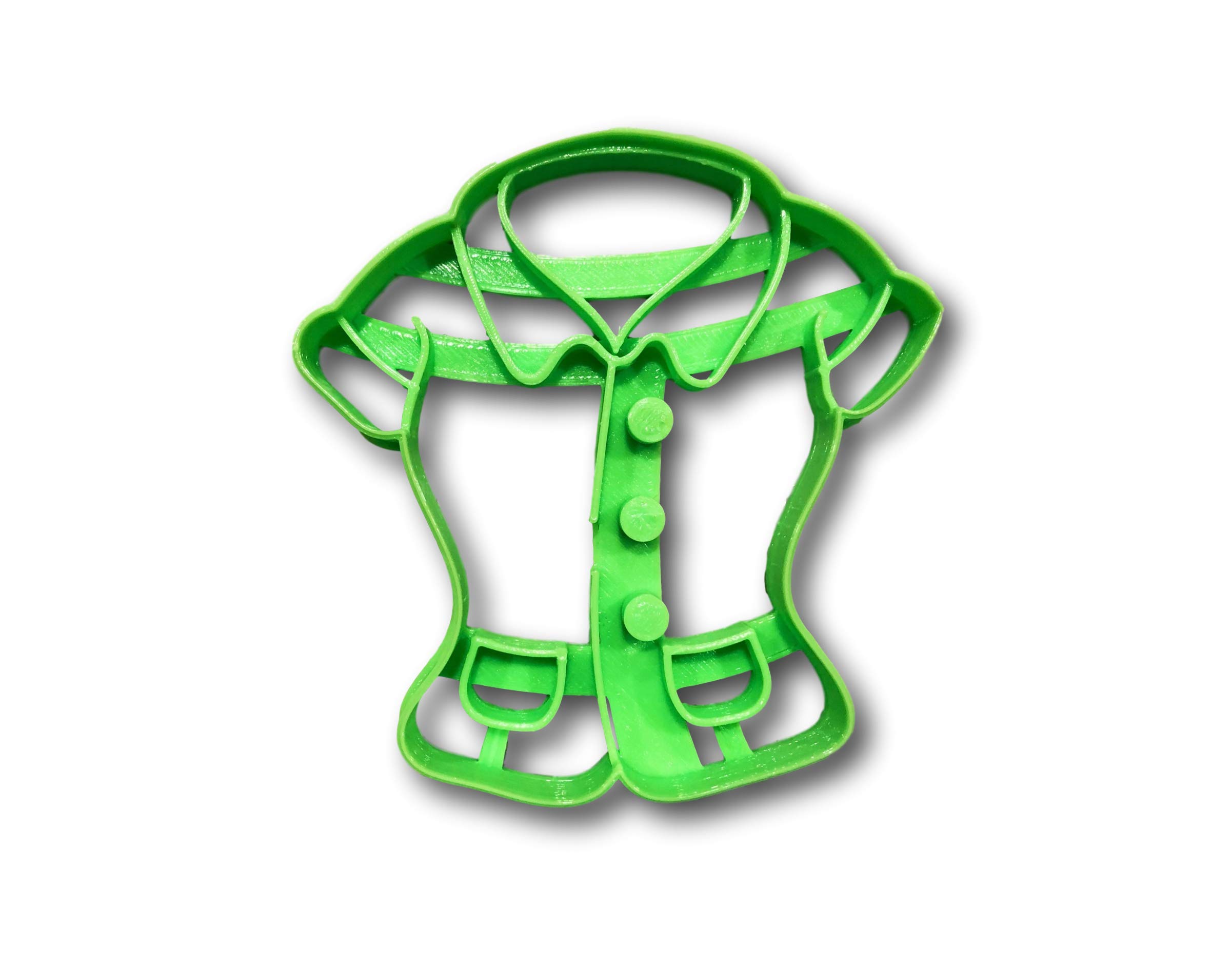 Nurse Coat Cookie Cutter - Stainless Steel Medical Themed Cookie Cutters for Baking, DIY Cookies, Cupcake Decorations - Perfect for Nurse Appreciation Gifts, Medical School Graduations & Healthcare Worker Parties