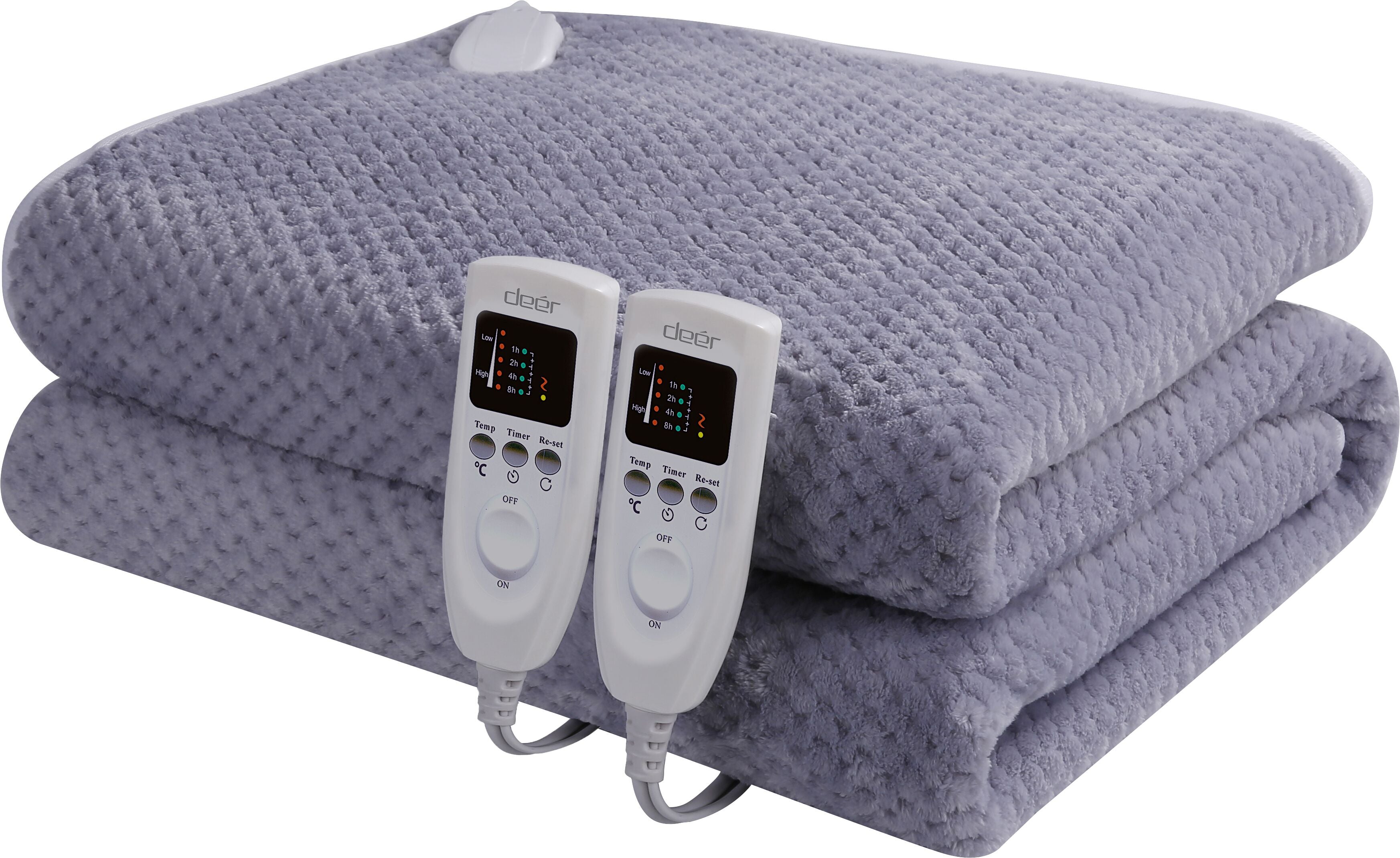 DEER DU1402 Electric Heating Blanket - Ultra Soft & Fast Warming Heated Throw for Winter - Perfect for Home, Office, and Outdoor Use
