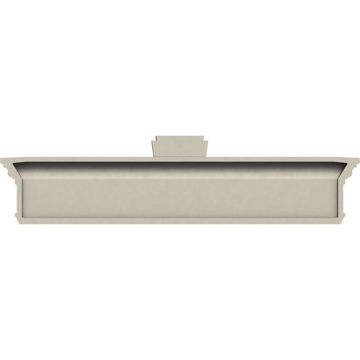 Ekena Millwork CRH07X129KA Primed White Crosshead Moulding - 129