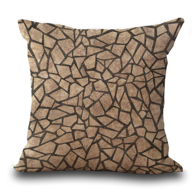 Modern Abstract Geometric Pillow Cover - Stylish Decorative Cushion Case for Living Room, Bedroom & Sofa - Home Decor Accent
