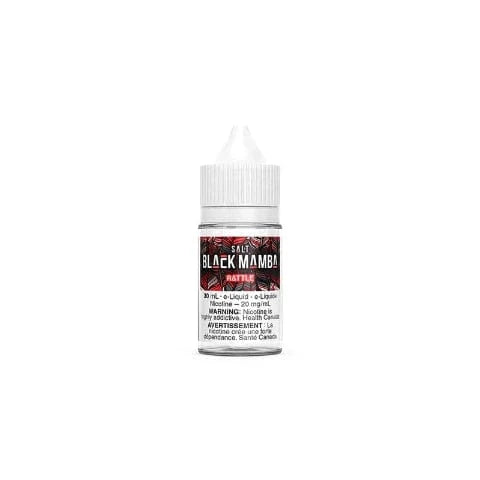 RATTLE Salt Nic Black Mamba Salts 30mL - Premium Nicotine Salt E-Liquid for Vaping & Pod Systems - Perfect for All-Day Vaping & Smooth Throat Hit