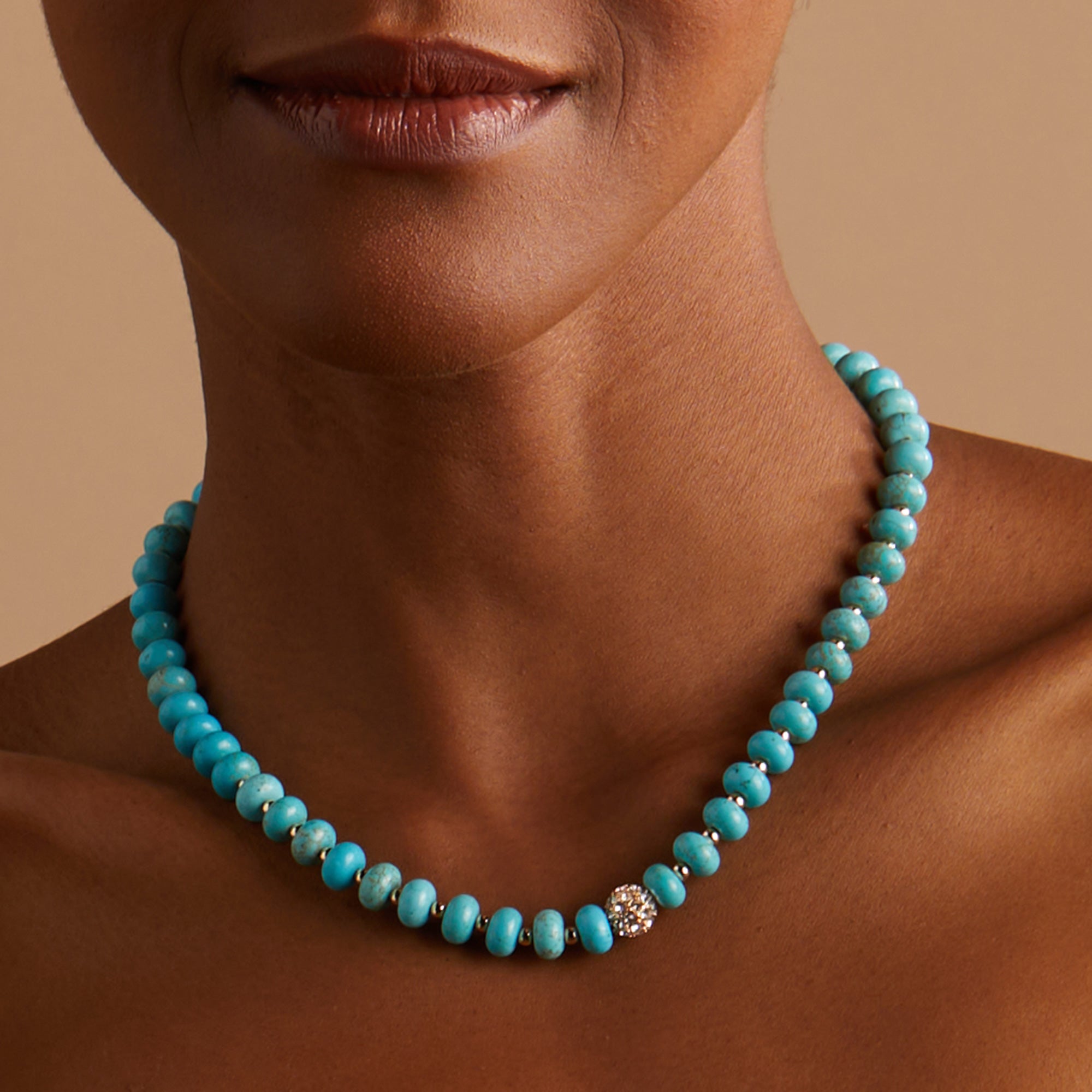 Fireball Turquoise Necklace for Women - Handmade Sterling Silver Jewelry with Natural Gemstone - Perfect for Boho, Western & Everyday Wear