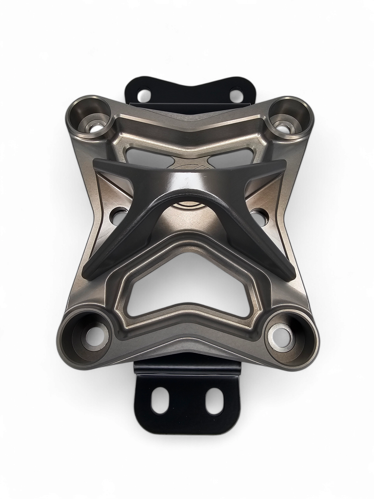 2022-2023 Can Am X3 10 Bolt Radius Rod Plate with Heavy Duty Pull Hook - Gun Metal RRP210015 - Off-Road UTV Accessory for Trail Riding & Dune Bashing