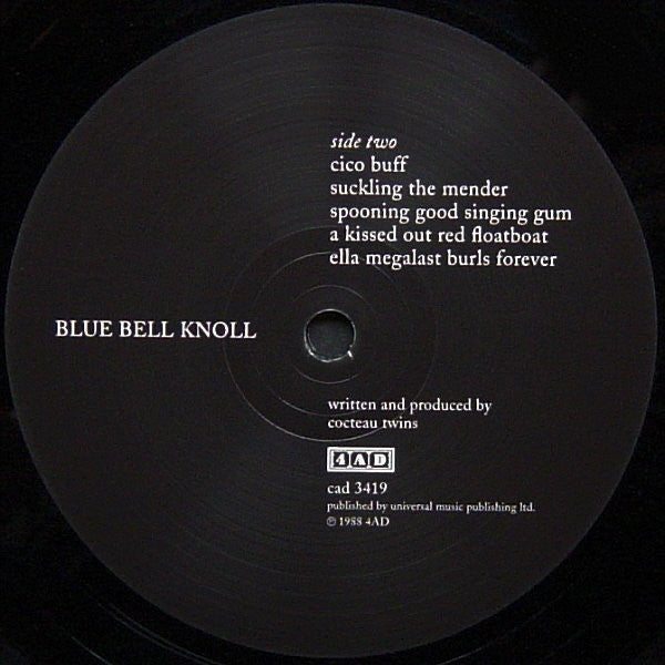Cocteau Twins - Blue Bell Knoll Vinyl LP Album (Reissue, Remastered, 180g) Mint Condition | Perfect for Record Collectors & Audiophiles