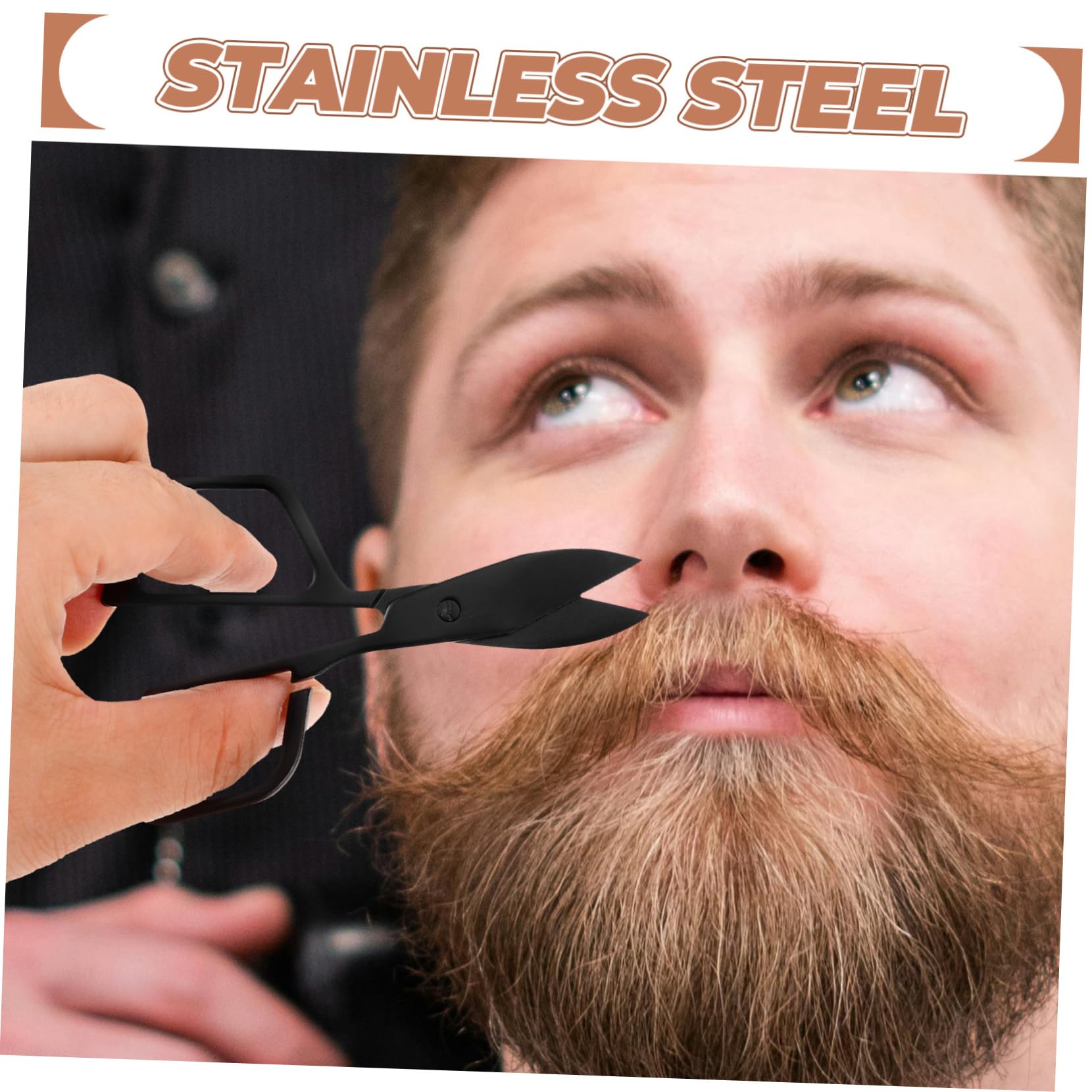 2PCS Professional Nose Hair Trimmer Scissors - Eyebrow, Eyelash & Mustache Grooming Shears - Stainless Steel Precision Multi-Purpose Grooming Tool for Men & Women - Perfect for Home, Travel & Salon Use
