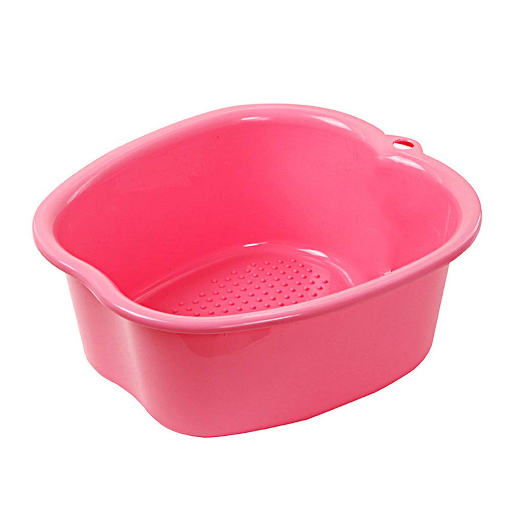 Large Foot Soak Tub with Massage Acupoints - Spa Pedicure Bath Basin for Relaxation, Toenail Care & Ankle Therapy (Pink) - Perfect for Home Spa, Post-Workout Recovery & Self-Care Routines