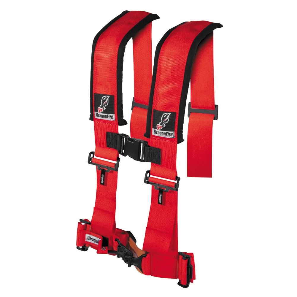 Dragonfire Racing 4-Point H-Style Safety Harness with Adjustable Sternum Clip - 3