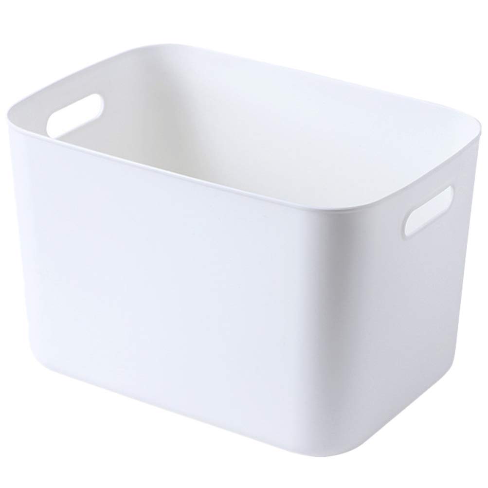 DOITOOL White Small PP Desktop Storage Basket - Makeup Organizer, Bathroom Shelf & Travel Storage Drawer for Desk, Bathtub Toys, Toiletries | Perfect for Home Office, Bathroom Organization & Travel Essentials