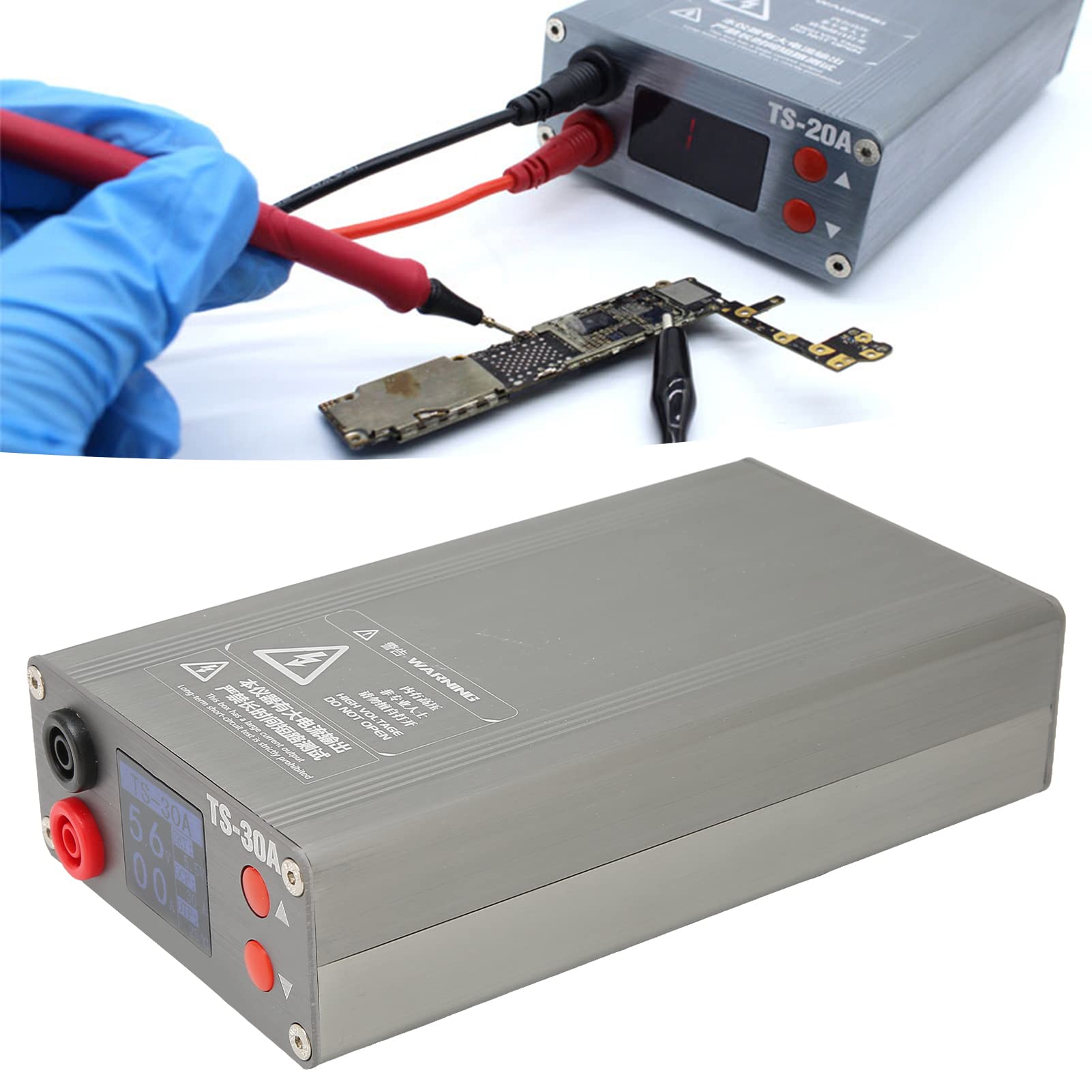 TD-30A PCB Short Circuit Fault Detector Tool Box with Voice Prompt | Reliable Phone Repair Diagnostic Device | Power Cord Included | for Electronics Technicians & DIY Phone Repair