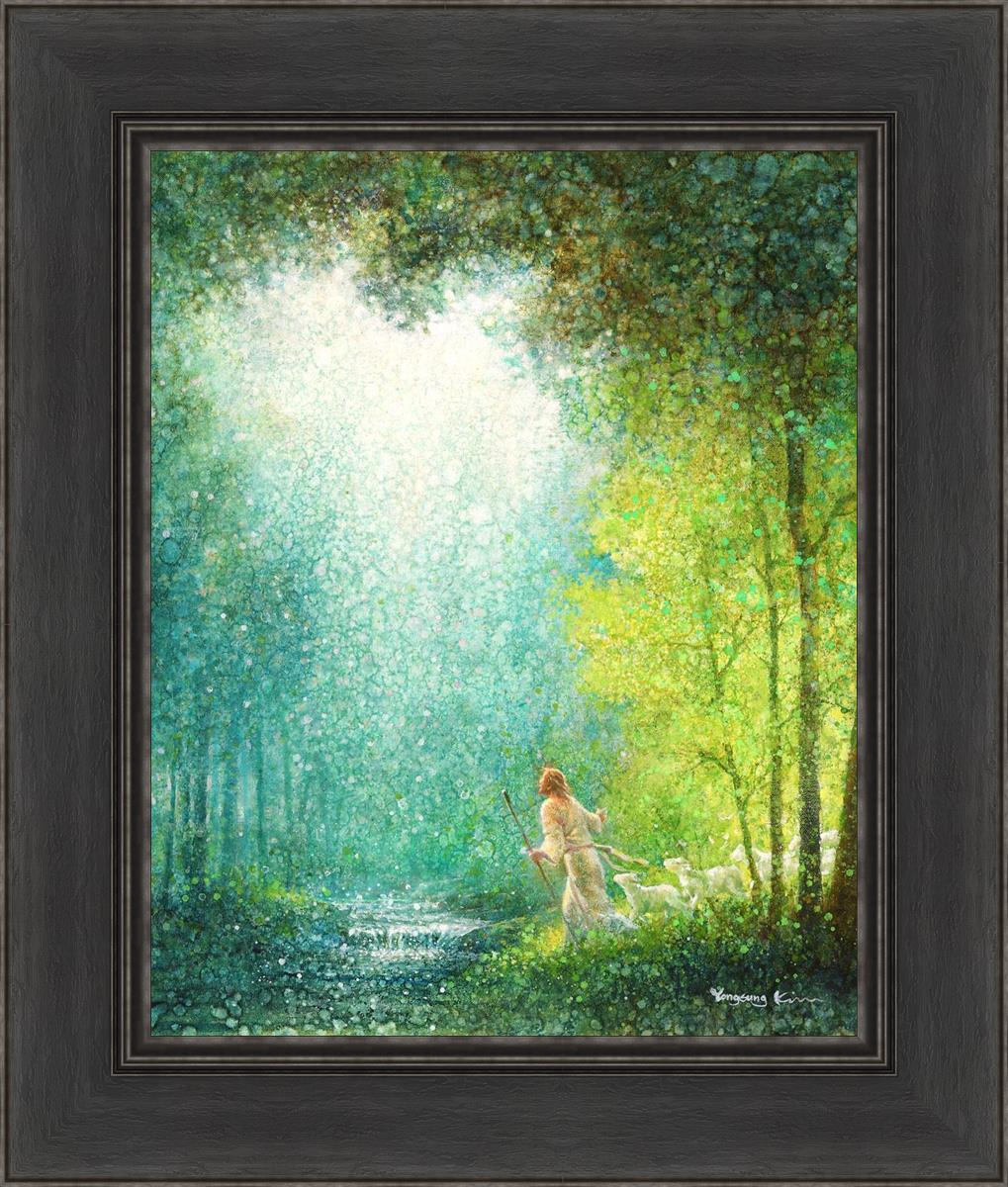 Lead Me By Yongsung Kim - Inspirational Christian Wall Art Print - Perfect for Home Decor, Church & Office - Bible Verse Gift for Faith Encouragement